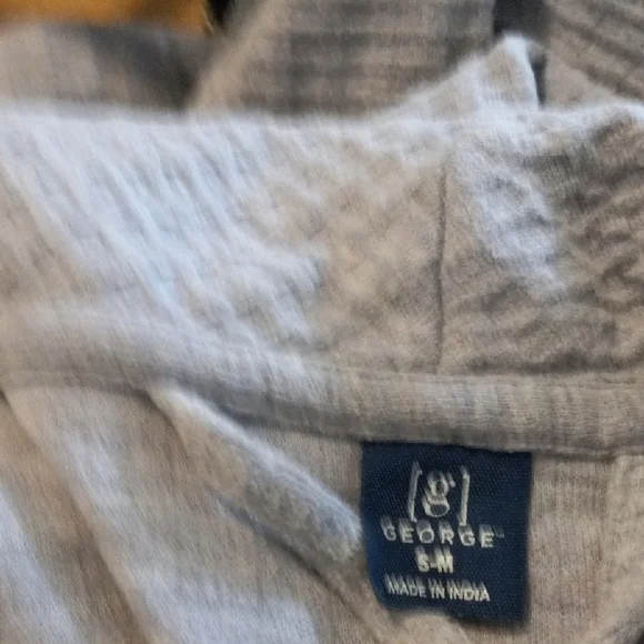 George Light Gray Waffle Knit Lounge Robe - Picture 2 of 5